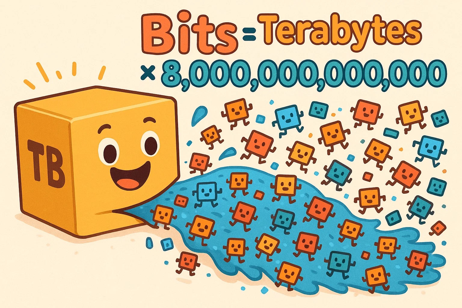 Conversor de Terabytes para Bits