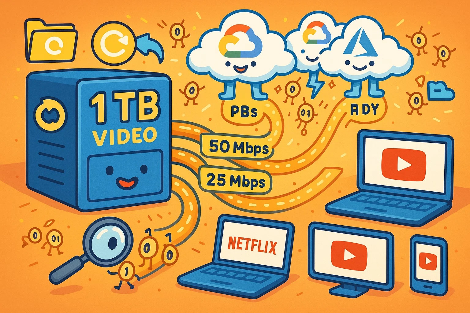 Conversor de Terabytes para Bits