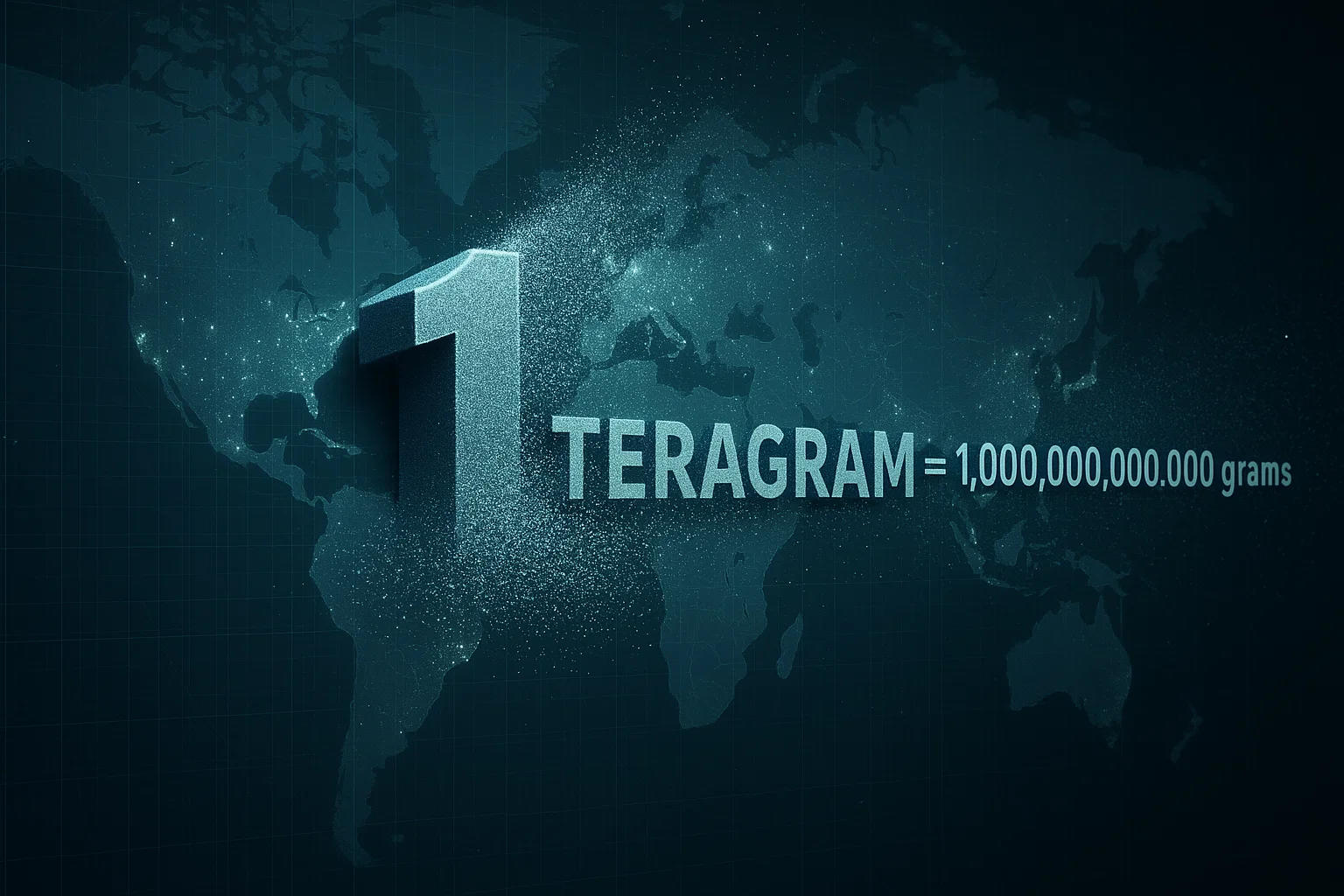 Conversor de Teragrams para Gramas