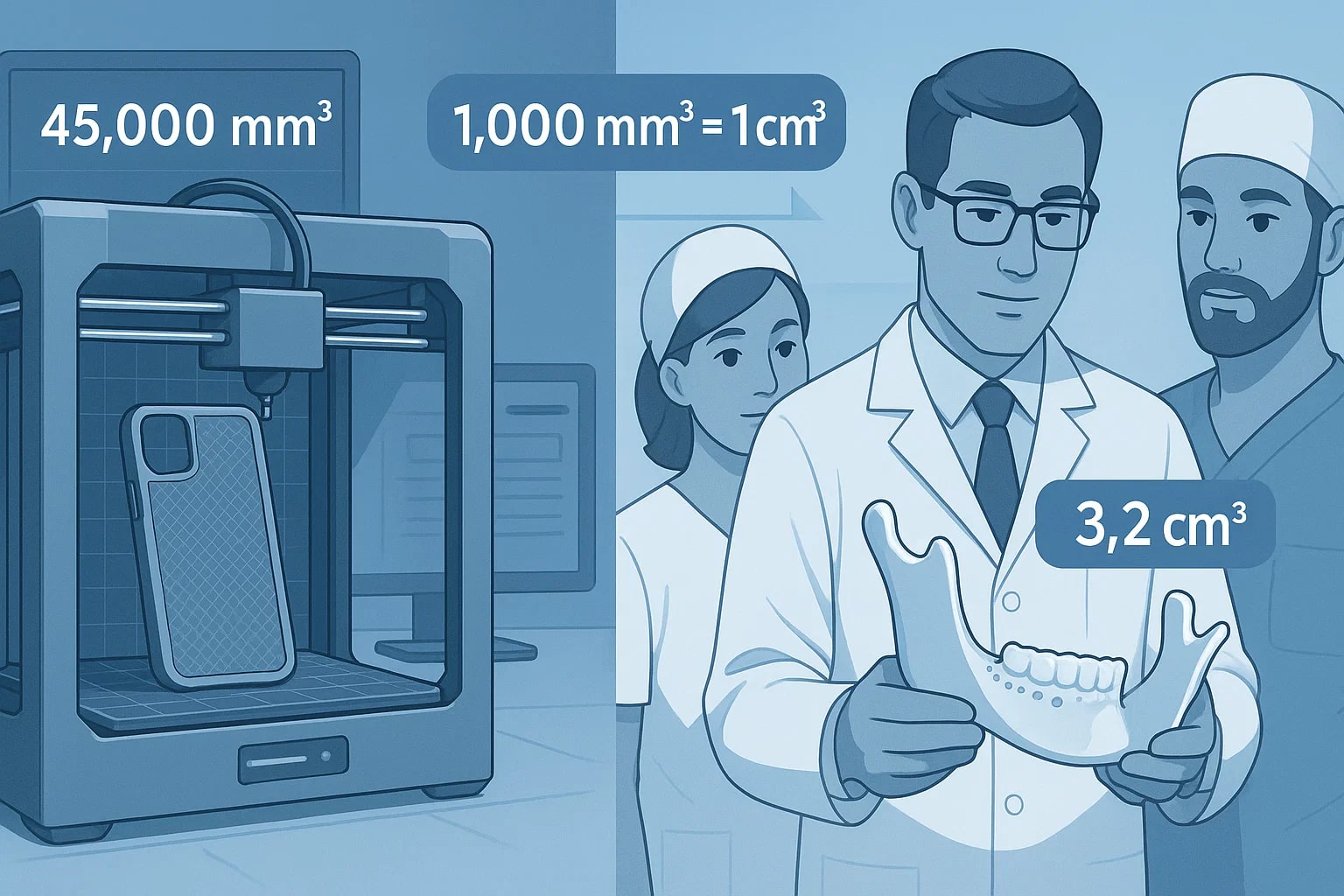 Conversor de Milímetros Cúbicos para Centímetros Cúbicos