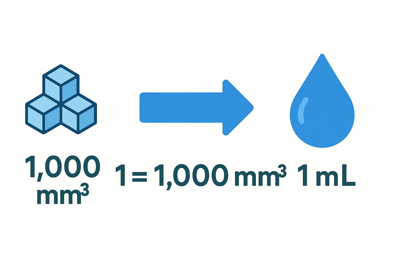 Conversor de Milímetros Cúbicos para Mililitros