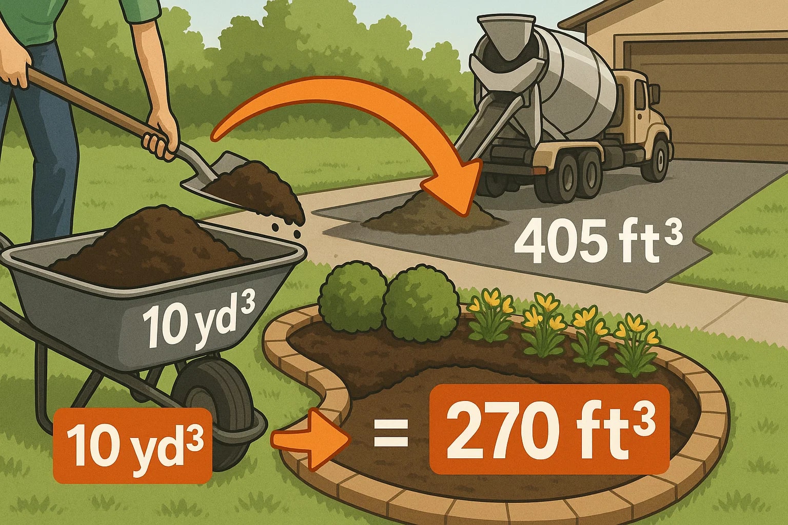 Conversor de Jardas Cúbicas para Pés Cúbicos