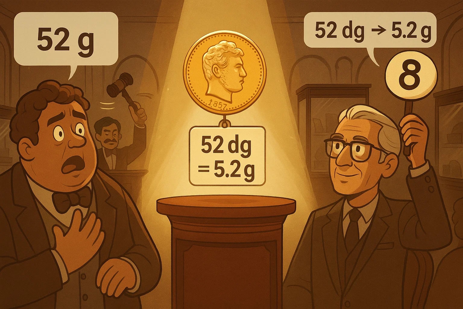 Conversor de Decigramas para Gramas