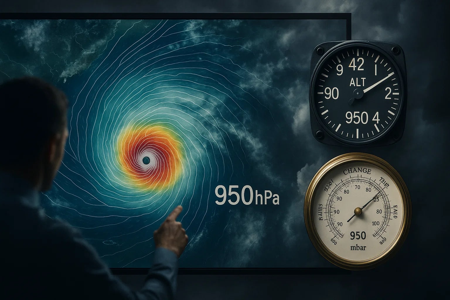 Conversor de Hectopascais para Milibares