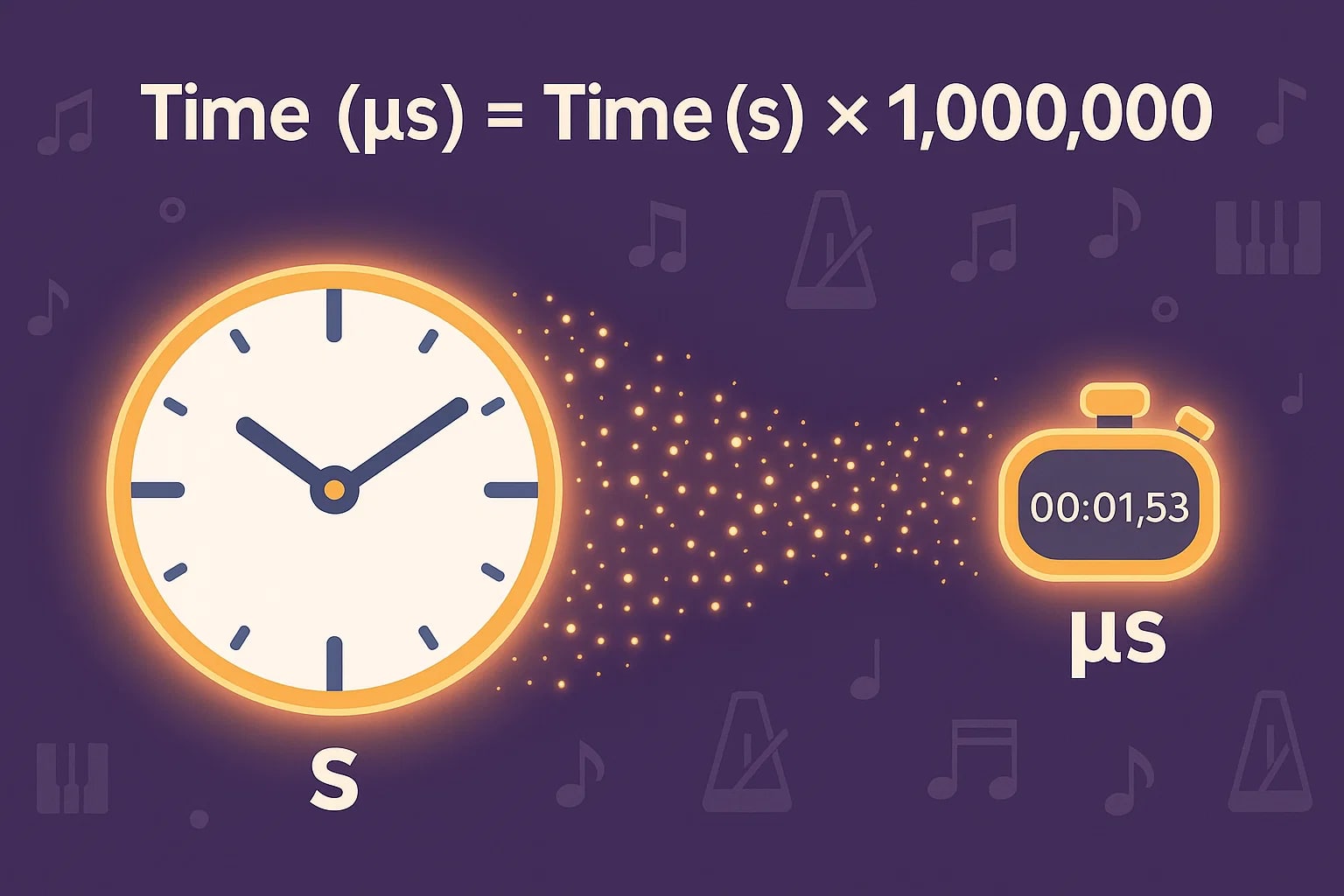 Conversor de Segundos para Microssegundos