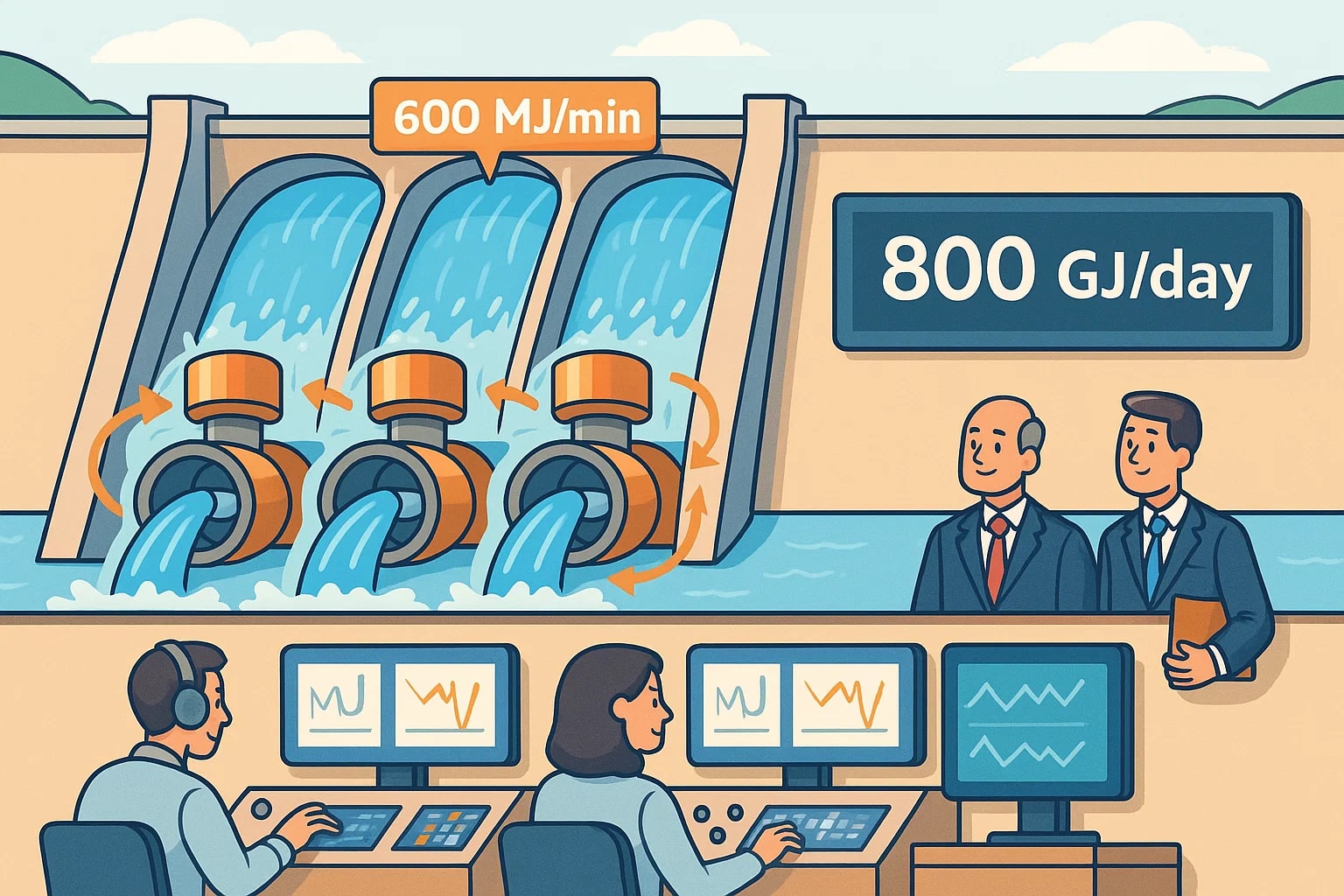 Conversor de Megajoules para Gigajoules