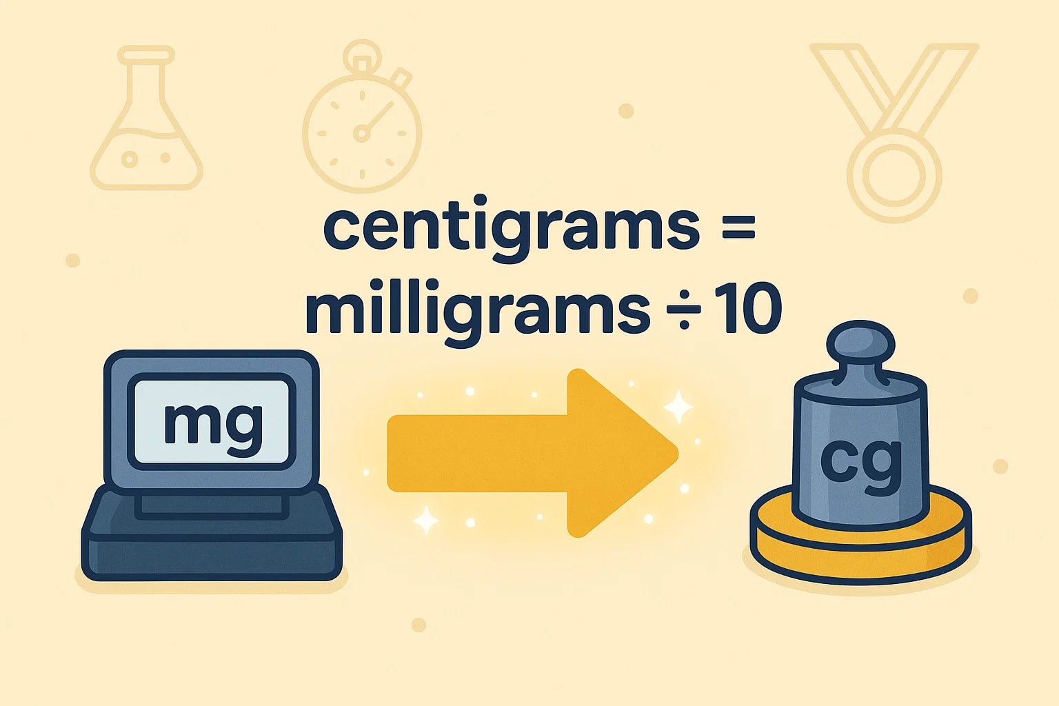 Conversor de Miligramas para Centigramas