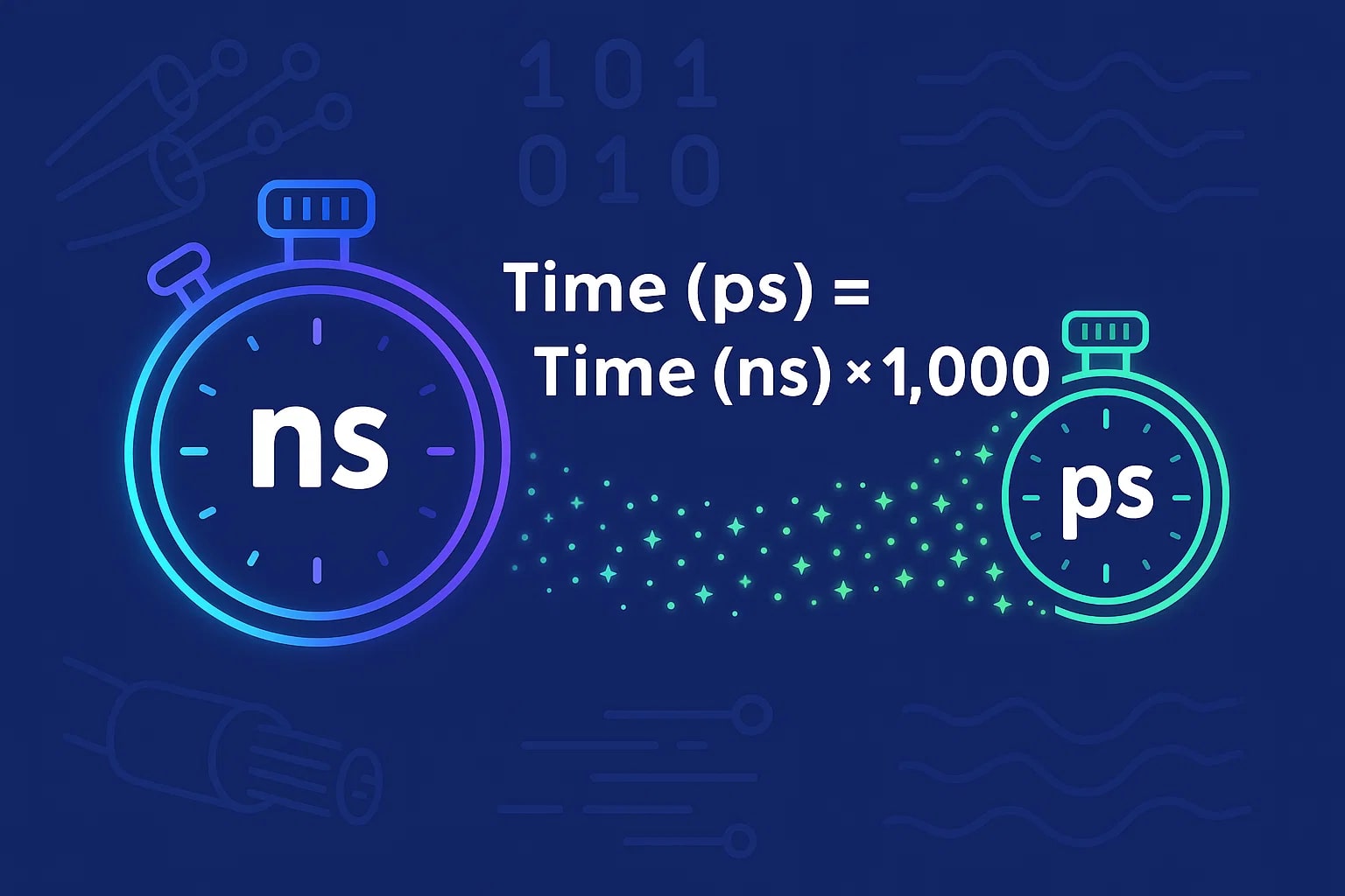 Conversor de nanossegundos para picosegundos