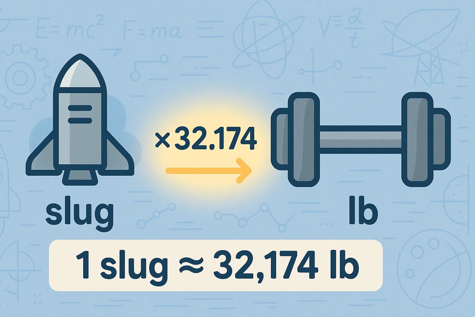 Conversor de Slugs para Libras