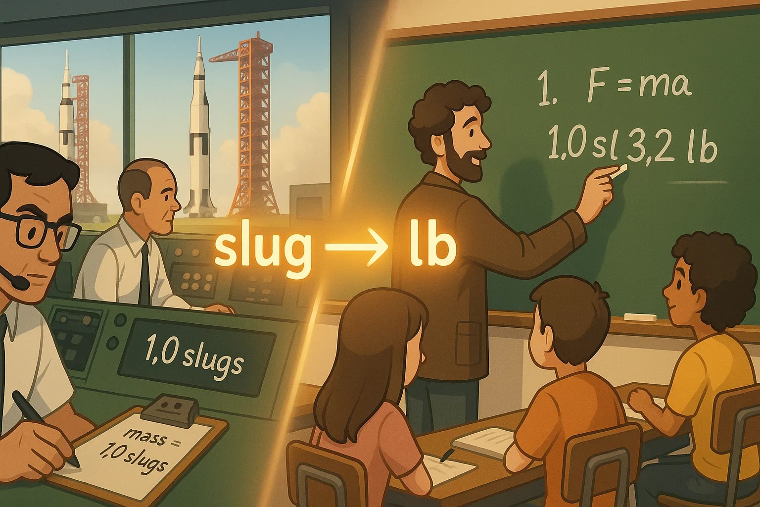 Conversor de Slugs para Libras