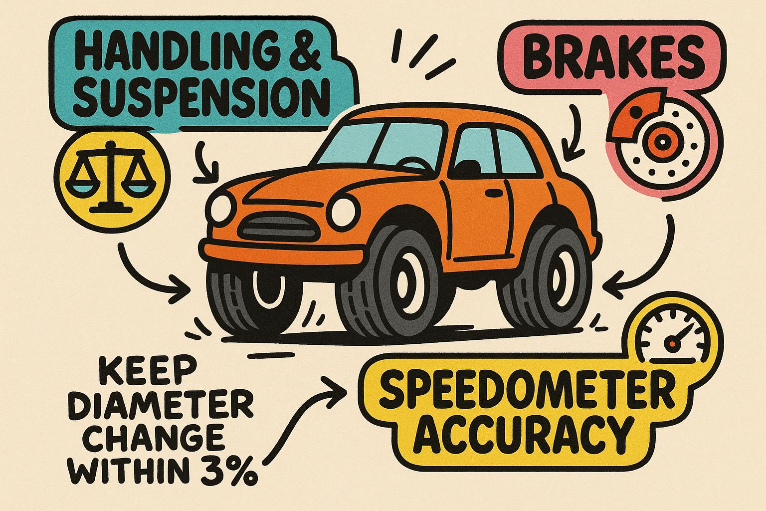 Cálculo de Tamanho de Pneus