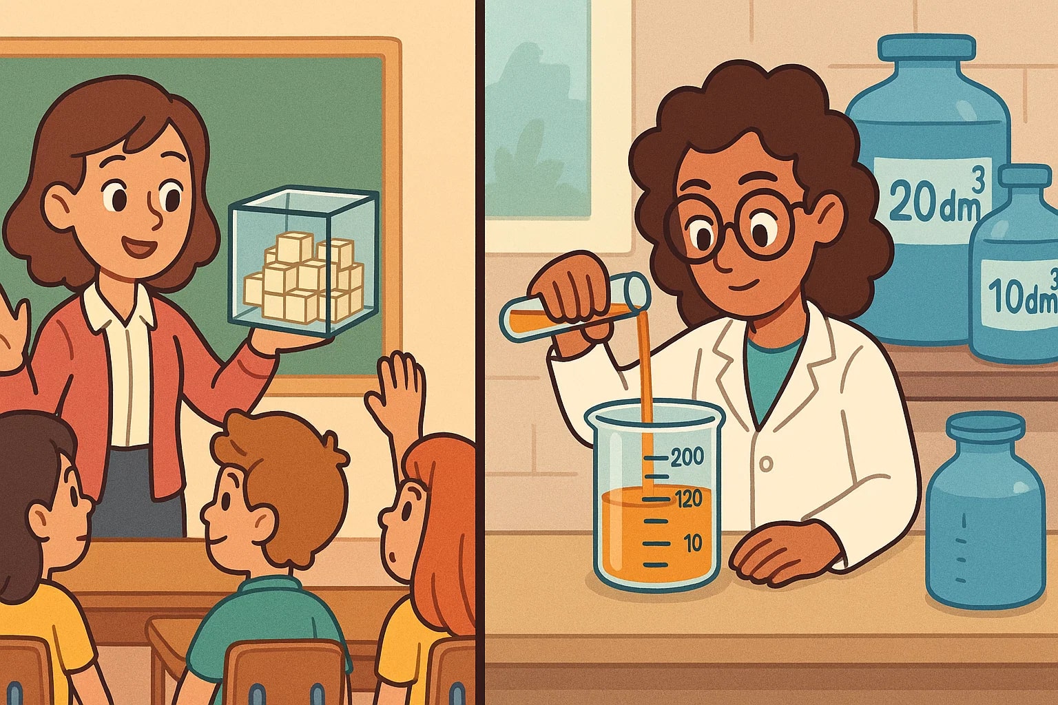 Conversor de centímetros cúbicos para decímetros cúbicos