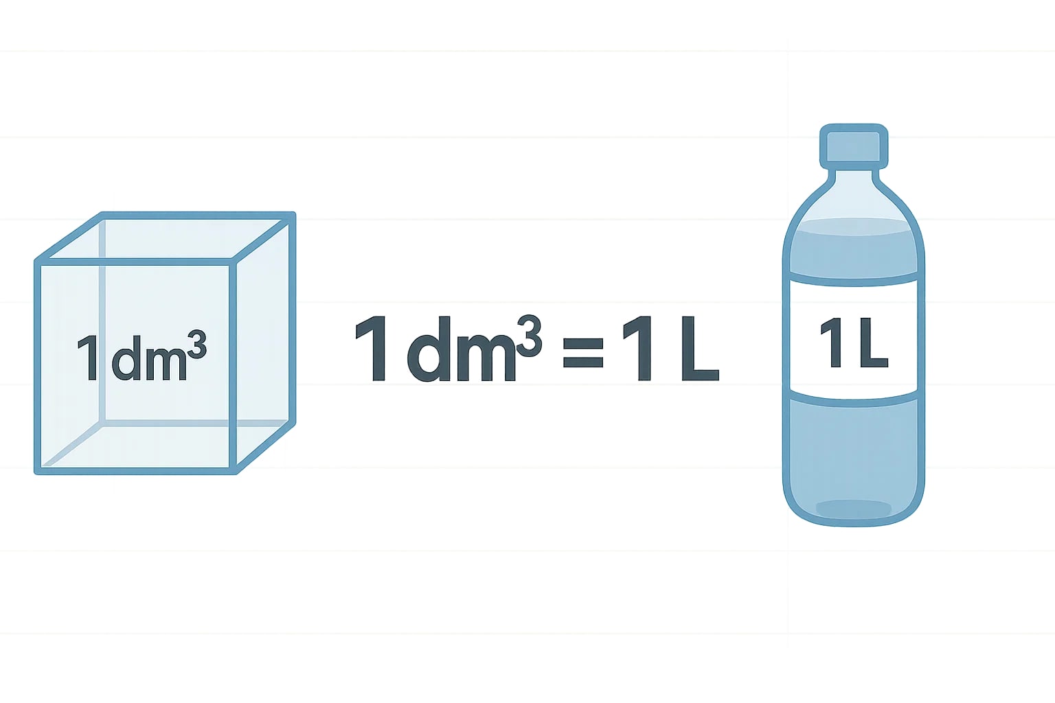 Conversor de Decímetros Cúbicos para Litros