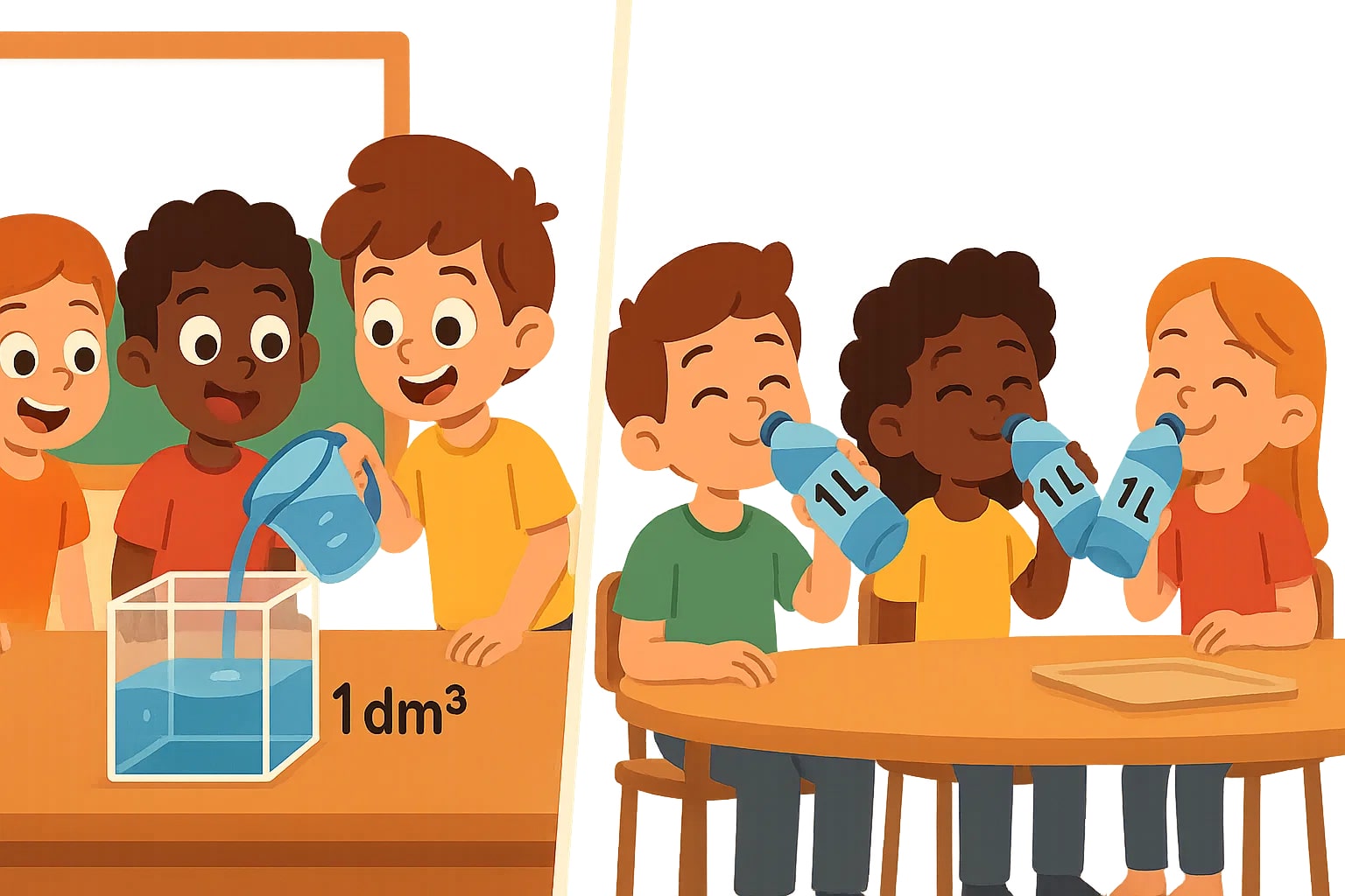 Conversor de Decímetros Cúbicos para Litros