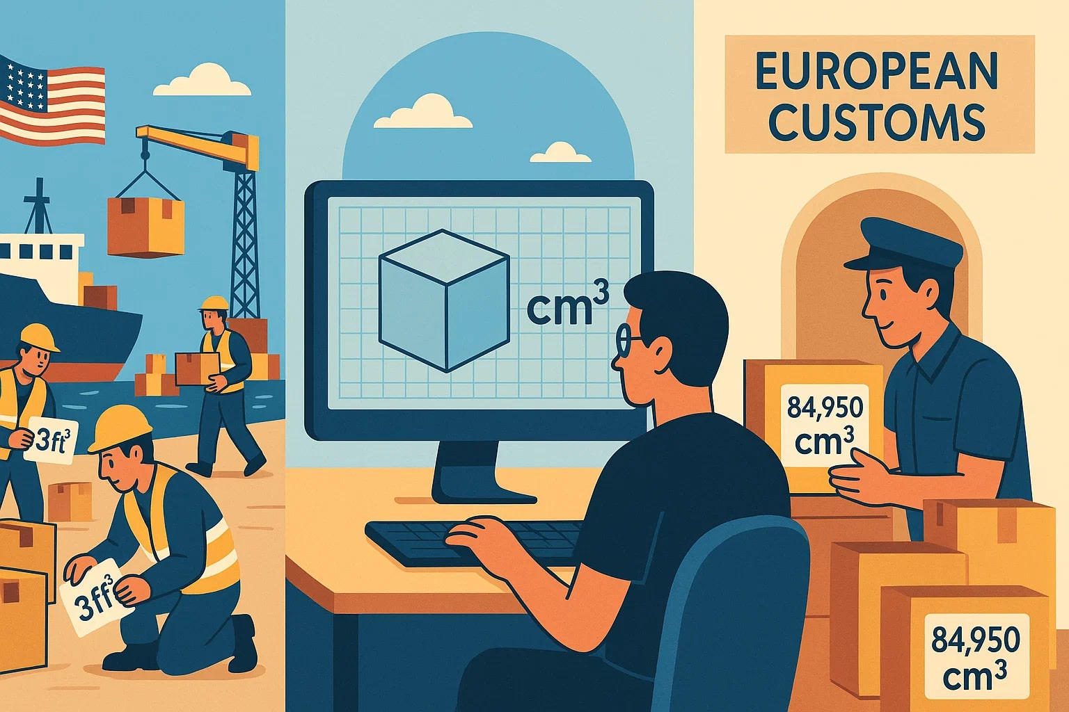 Conversor de Pés Cúbicos para Centímetros Cúbicos