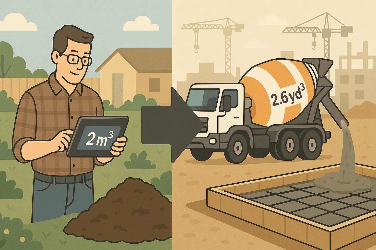 Conversor de Metros Cúbicos para Jardas Cúbicas