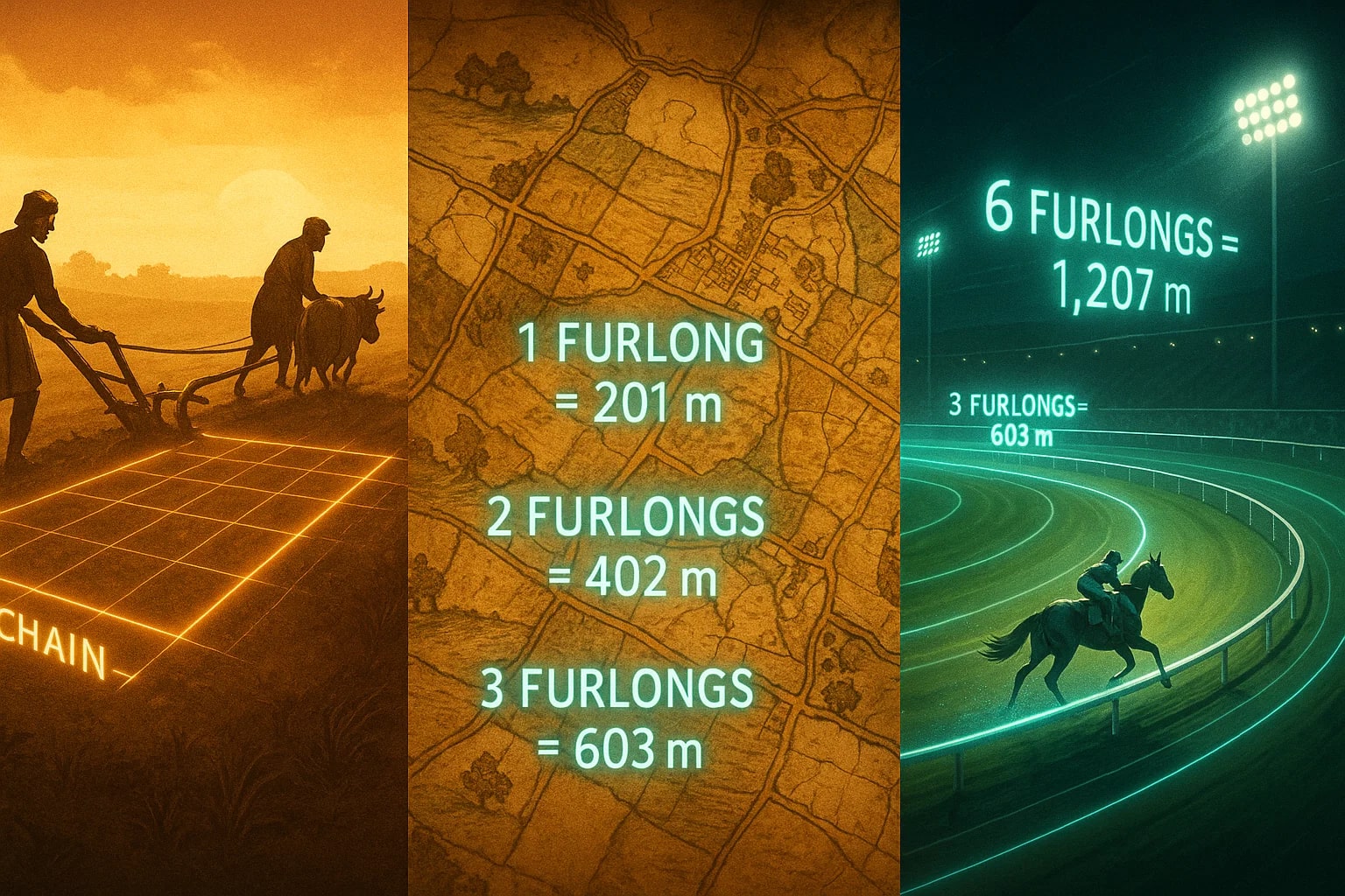 Conversor de Furlongs para Metros