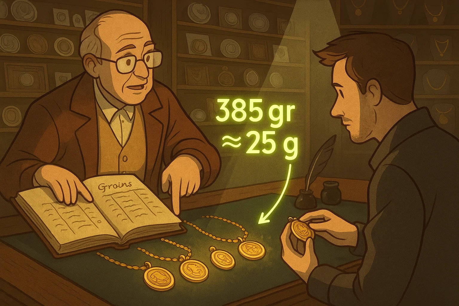 Conversor de Grãos para Gramas