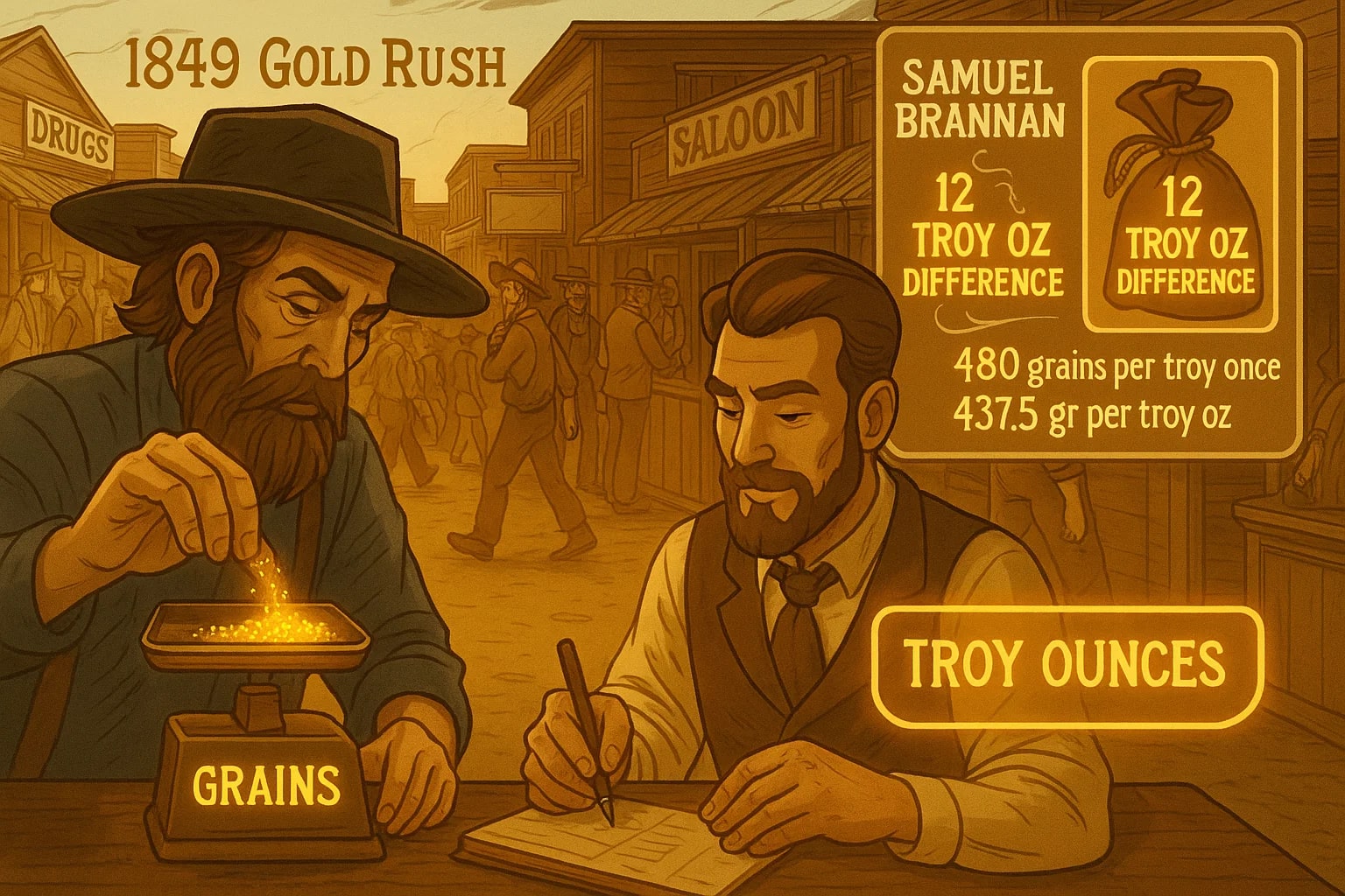 Conversor de Grãos para Onças