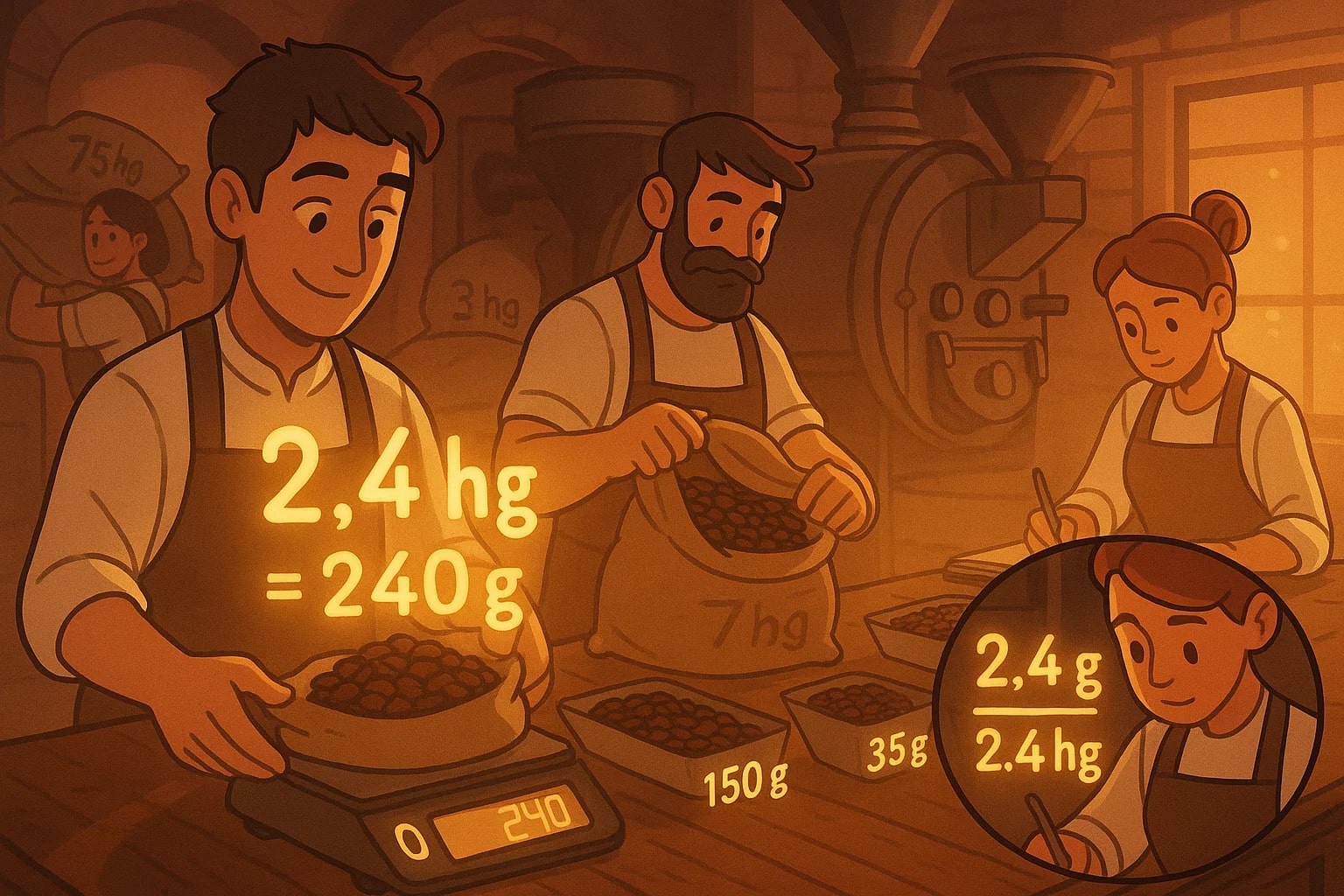 Conversor de Hectogramas para Gramas