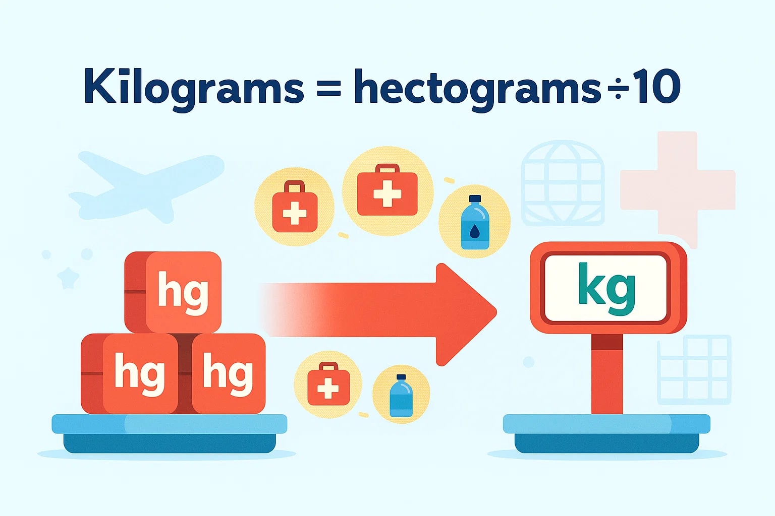 Conversor de Hectogramas para Quilogramas