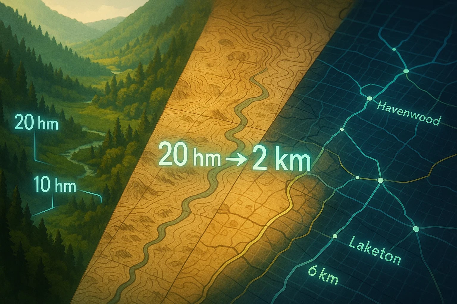 Conversor de Hectômetros para Quilômetros