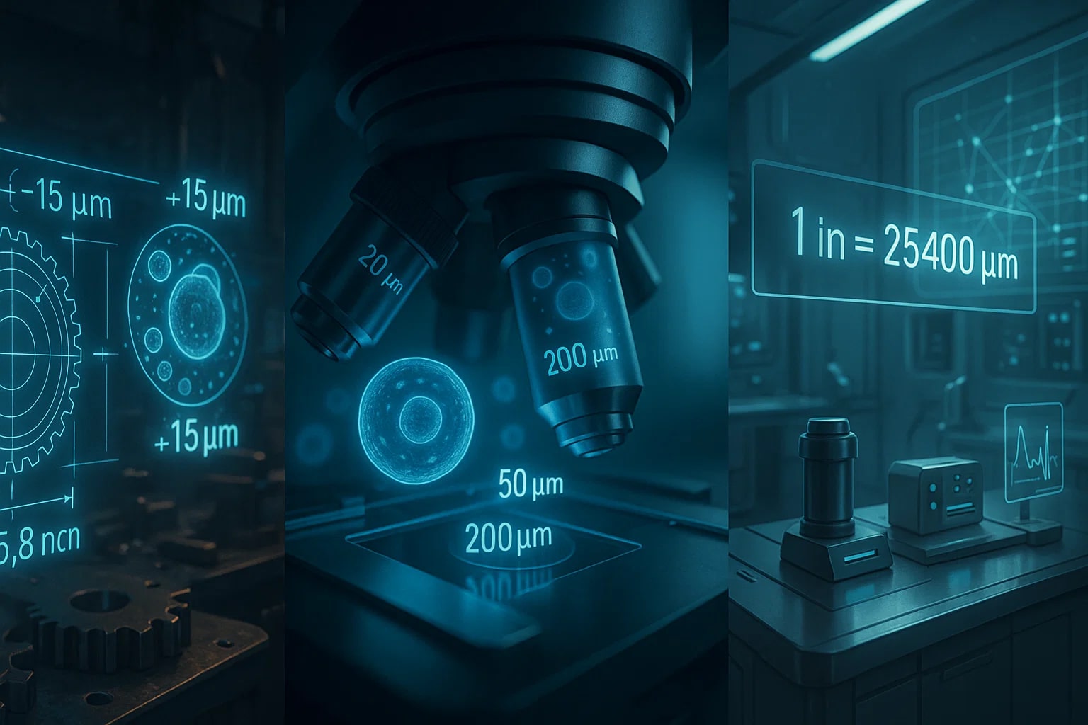 Conversor de Polegadas para Micrômetros