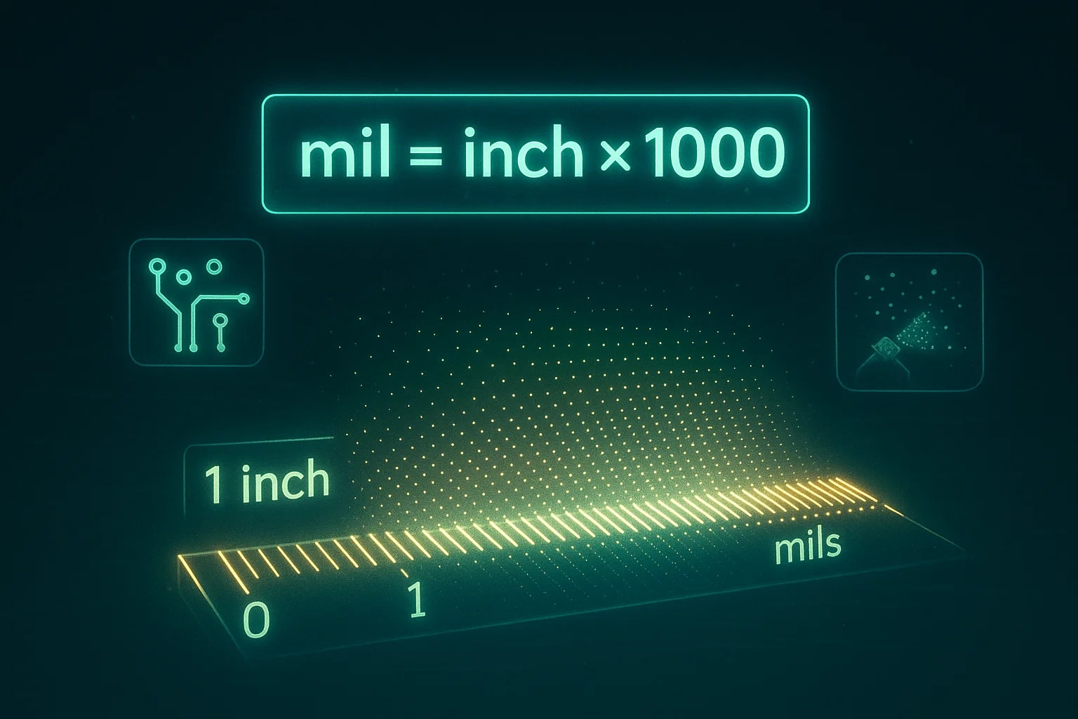 Conversor de Polegadas para Mils