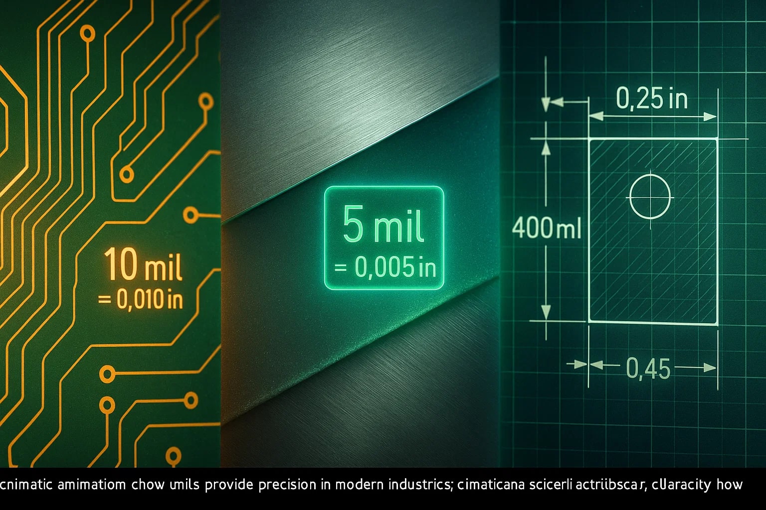 Conversor de Polegadas para Mils