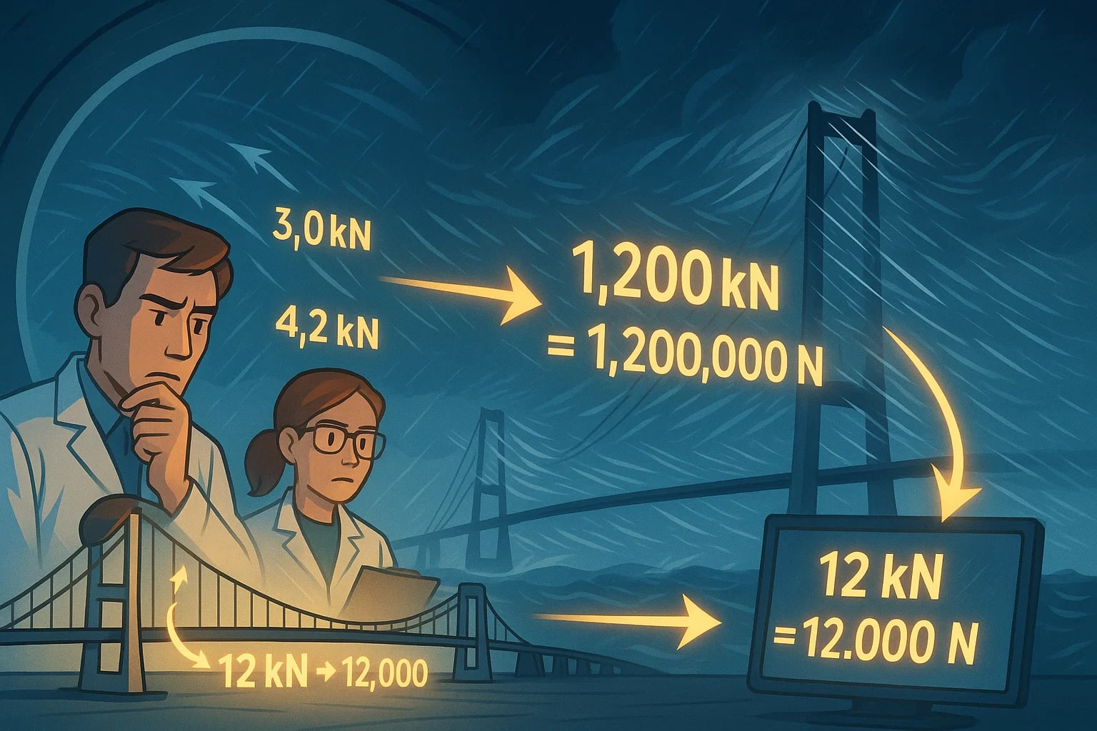 Conversor de Quilonewtons para Newtons