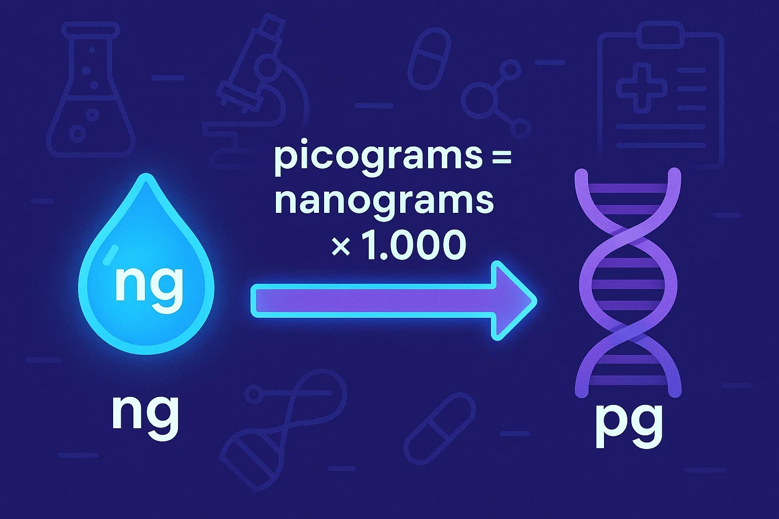 Conversor de Nanogramas para Picogramas