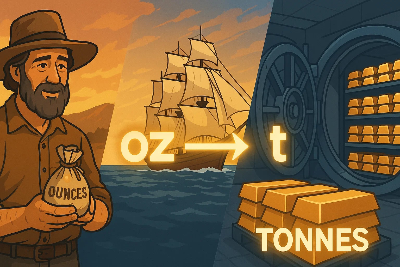 Conversor de Onças para Toneladas