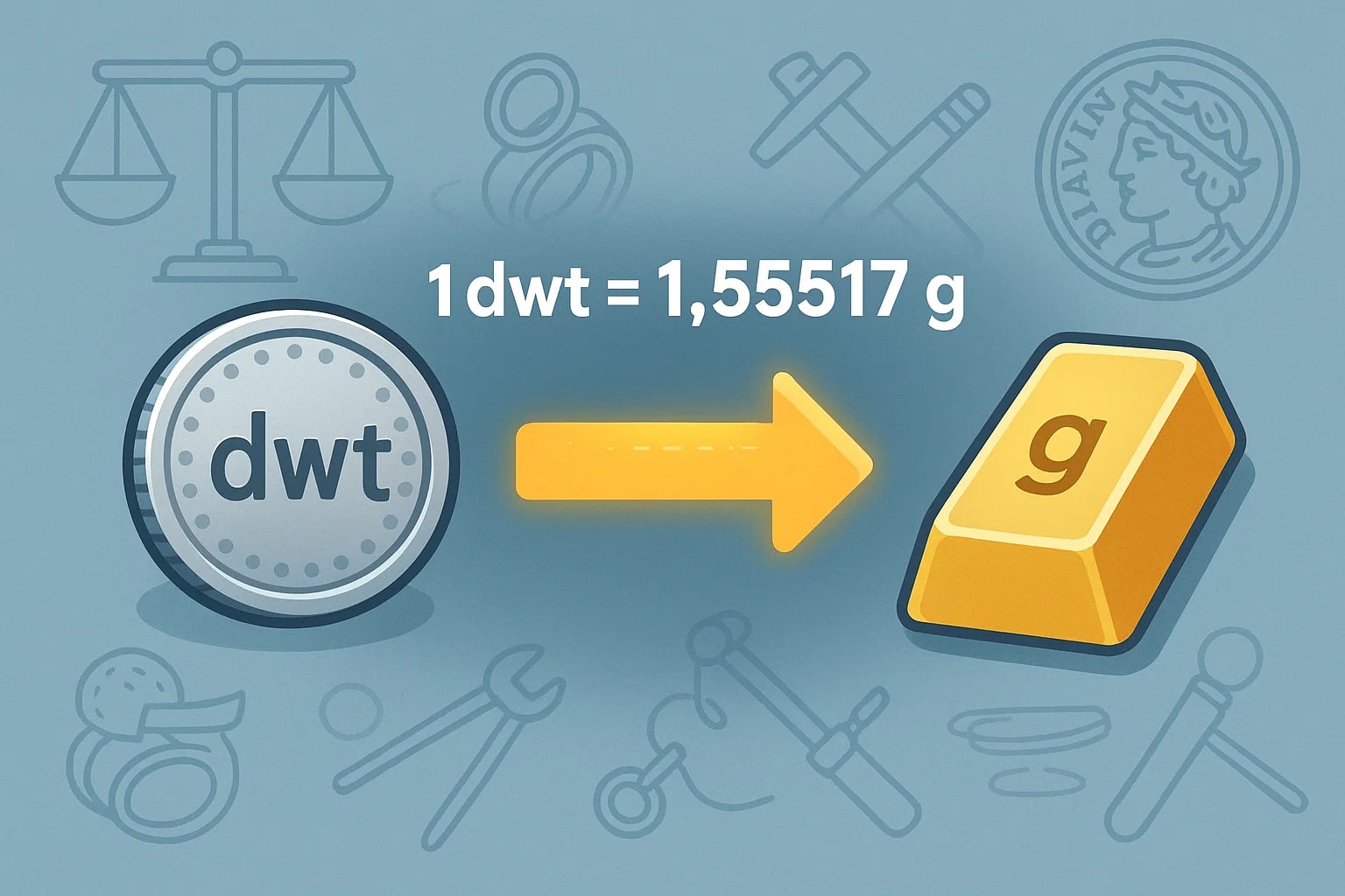 Conversor de Pennyweights para Gramas