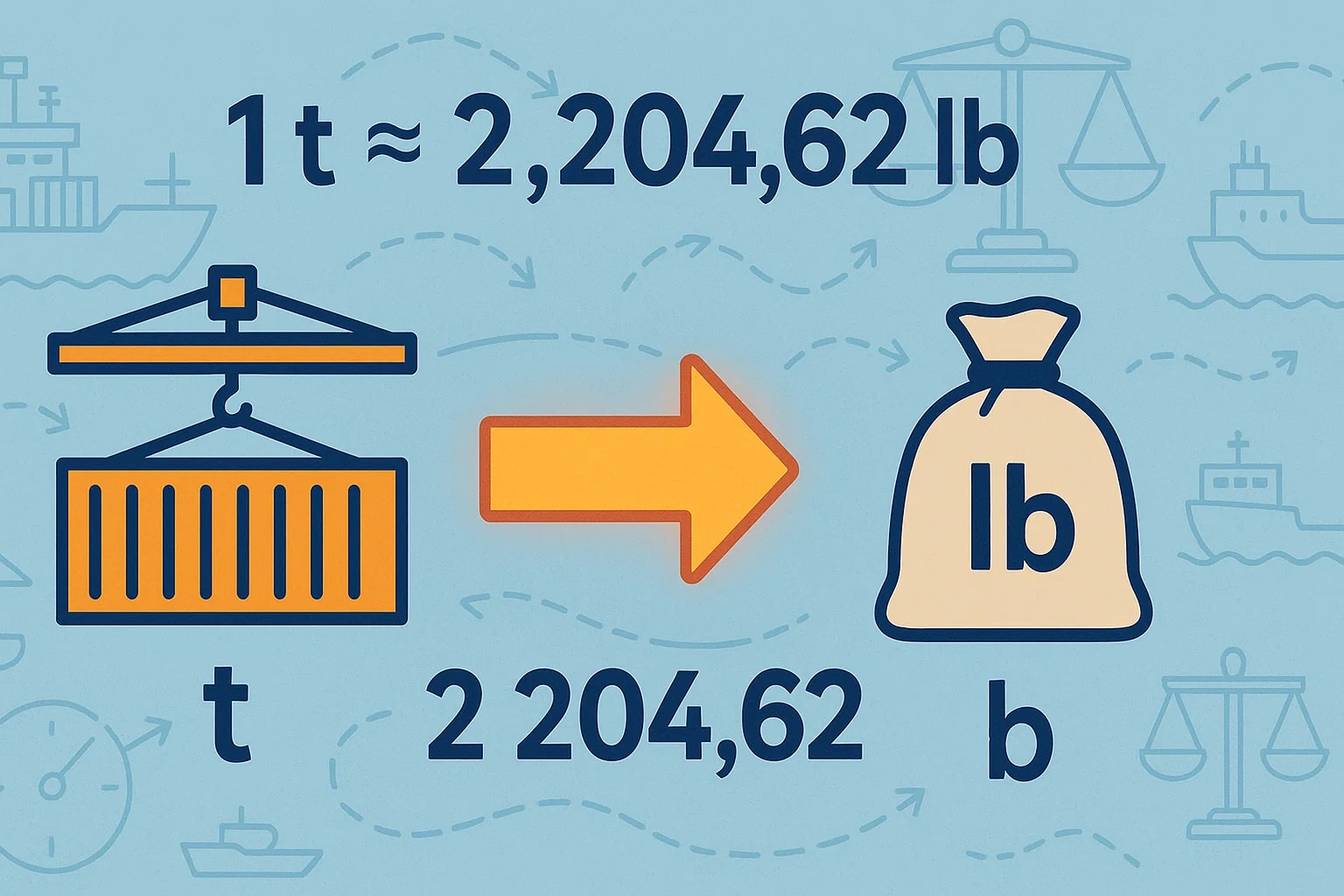 Conversor de Toneladas para Libras