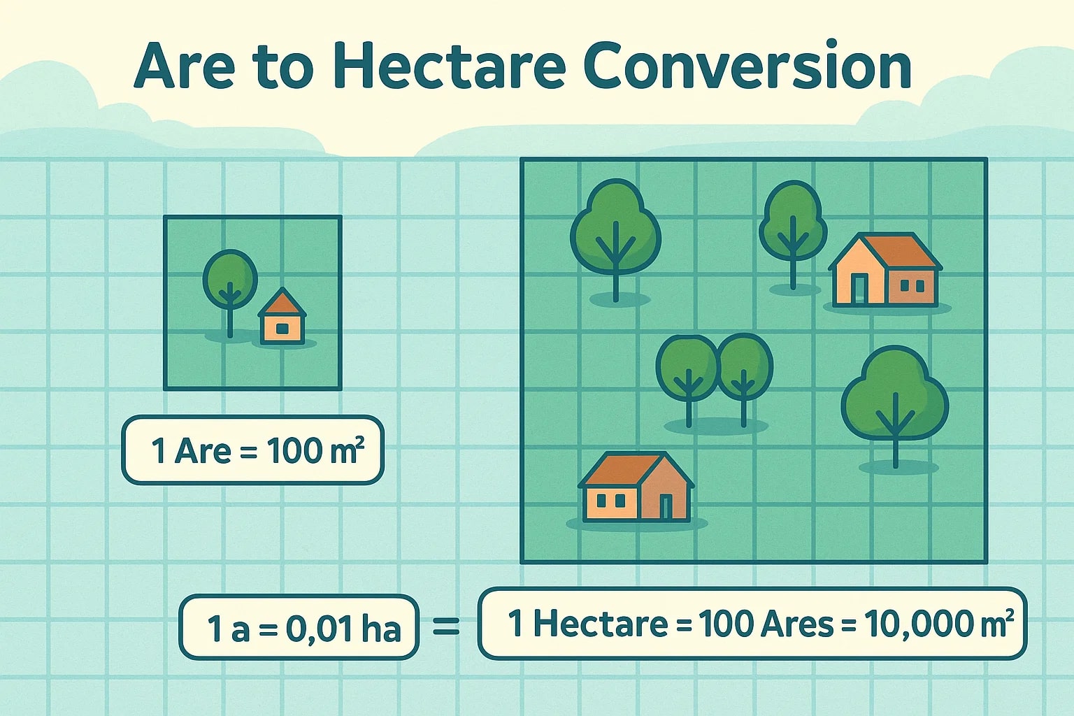 Conversor de Ares para Hectares
