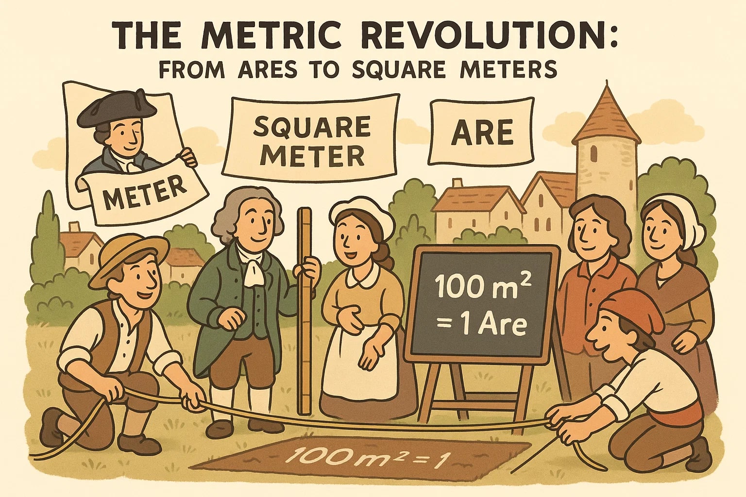 Conversor de Ares para Metros Quadrados