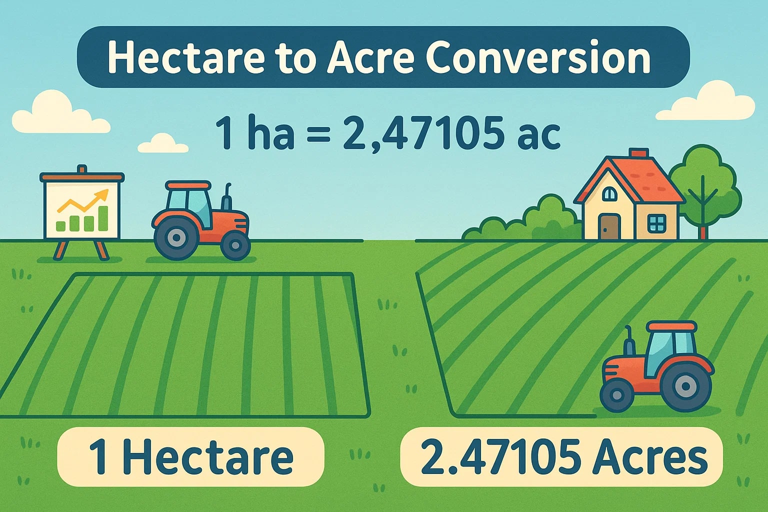 Conversor de Hectares para Acres