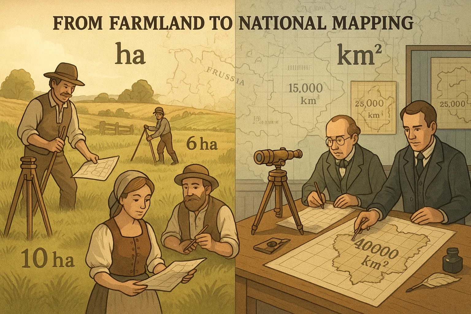 Conversor de Hectares para Quilômetros Quadrados