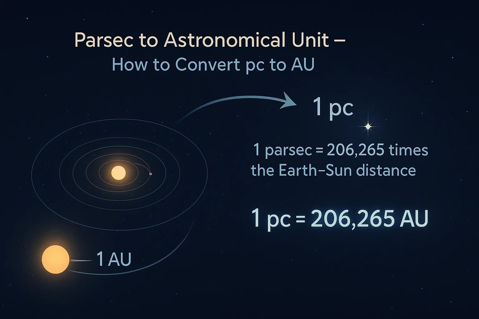 Conversor de parsec para unidade astronômica