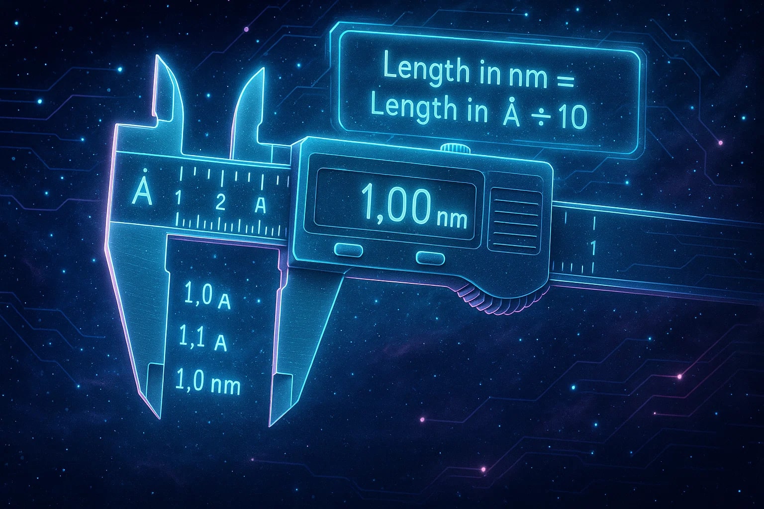 Conversor de Angstroms para Nanômetros