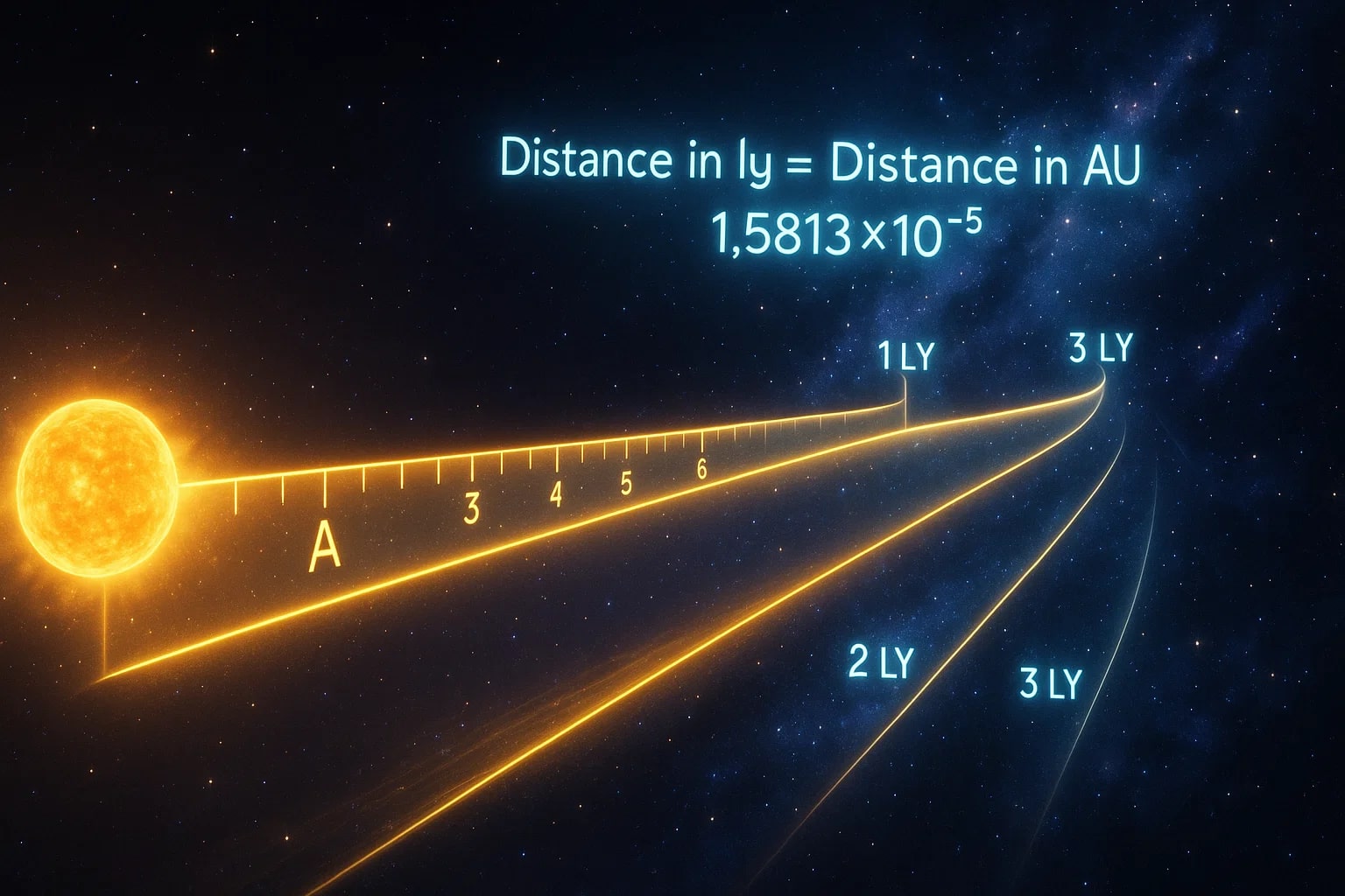 Conversor de Unidades Astronômicas para Anos-Luz