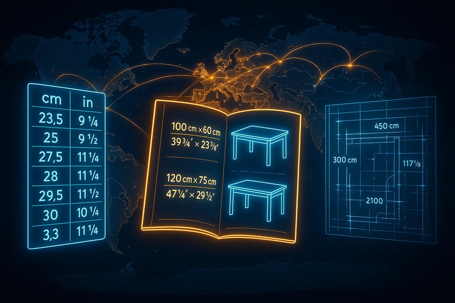 Conversor de Centímetros para Polegadas