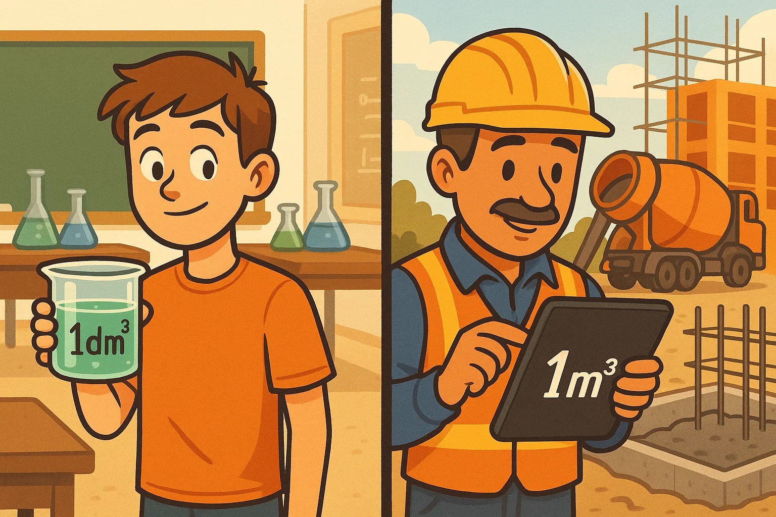 Conversor de Metros Cúbicos para Decímetros Cúbicos