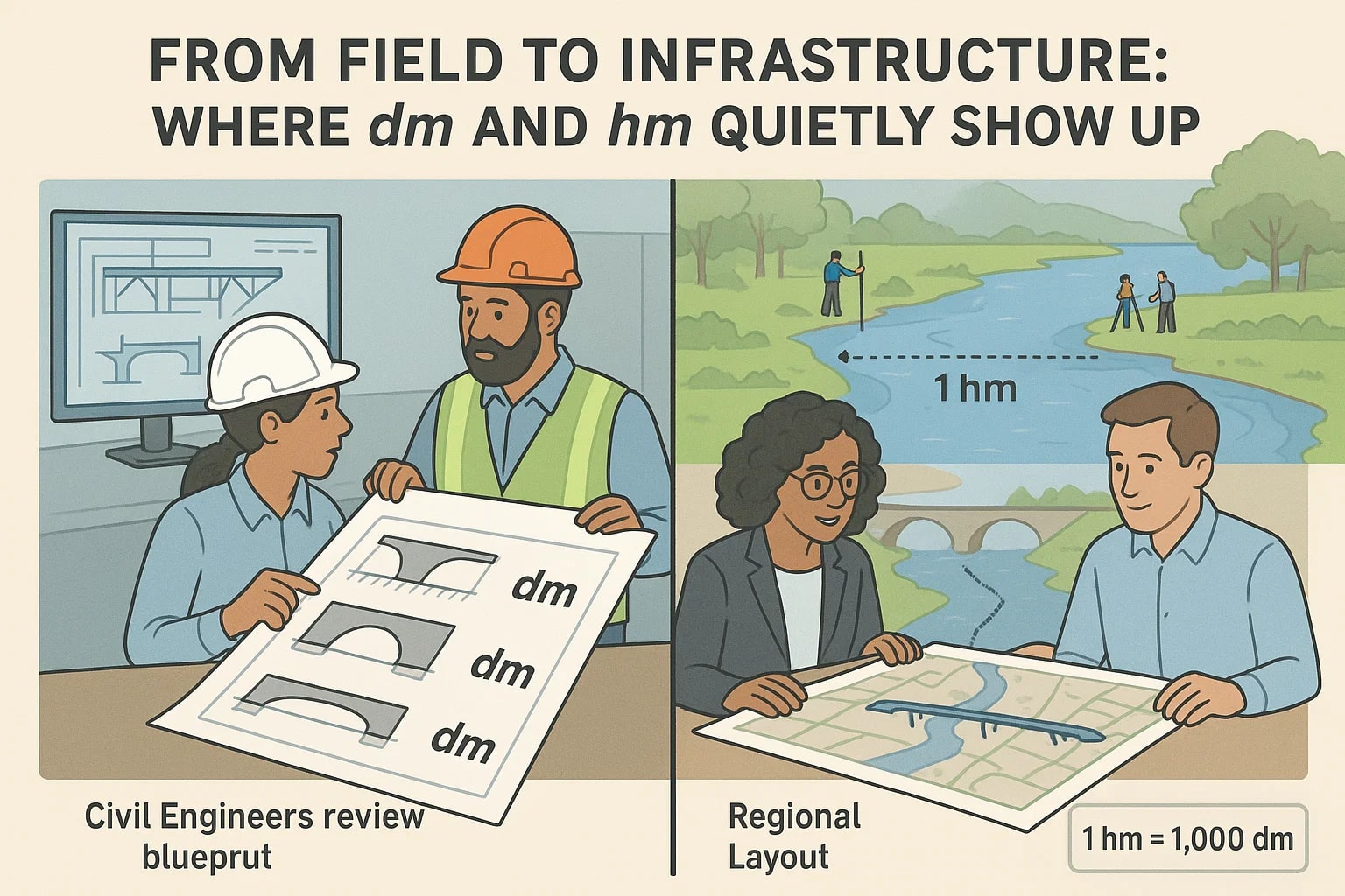 Conversor de decímetro para hectômetro