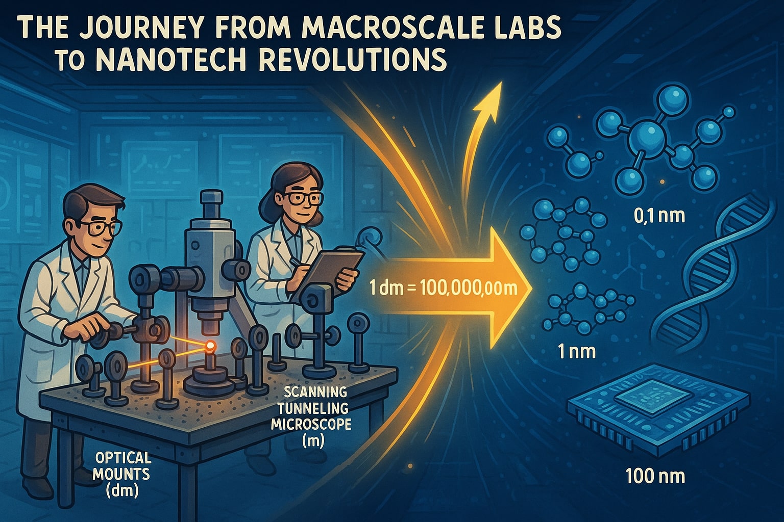 Conversor de Decímetro para Nanômetro
