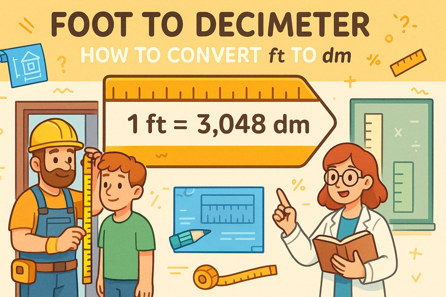 Conversor de Pés para Decímetros
