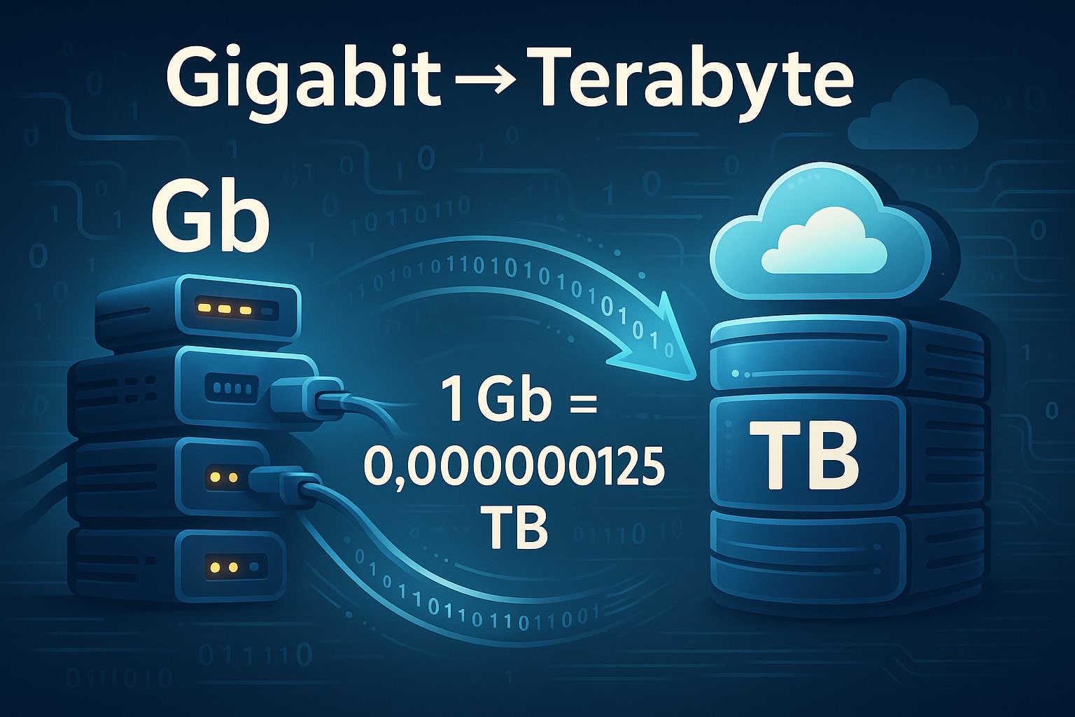 Conversor de Gigabits para Terabytes