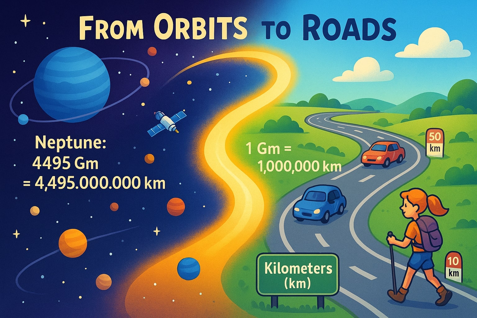 Conversor de Gigâmetros para Quilômetros