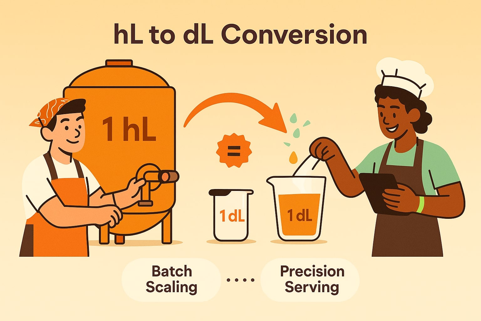 Conversor de Hectolitros para Decilitros