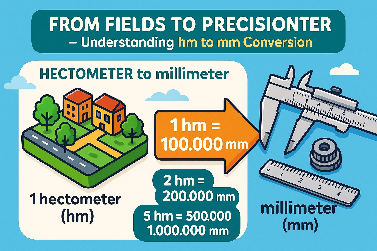 Conversor de Hectômetros para Milímetros